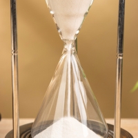 Песочные часы "Сансет" 12,5х12,5х25,5 см, дерево, сталь