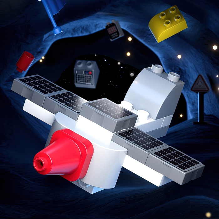 Конструктор &laquo;Большие Блоки. Космос&raquo;, 62 детали