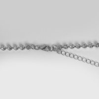 Колье &laquo;Нить&raquo; прямоугольники, цвет белый в серебре, 70 см