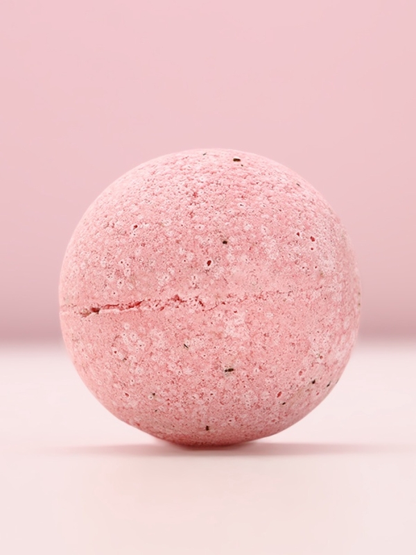 Бомбочка для ванны с лепестками роз &laquo;Ты совершенна&raquo;, 120 г, аромат розы, ЧИСТОЕ СЧАСТЬЕ