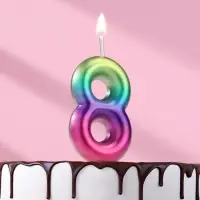 Свеча в торт &laquo;Цифра 8&raquo;, 5.5 см