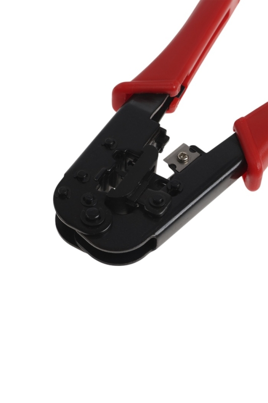 Кримпер ТУНДРА, для витой пары и телефонной линии RJ-45 8P 6P, горизонтальный обжим