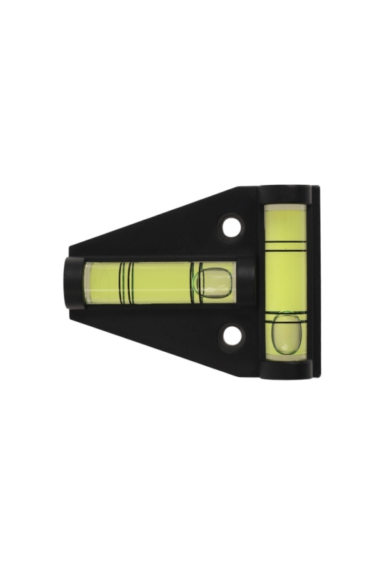 Уровень пластиковый ТУНДРА, мини, треугольный, 2 глазка