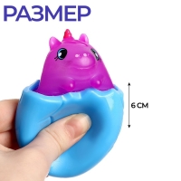 Антистресс сквиш мялка &laquo;Дино&raquo;, цвета МИКС, в шоубоксе