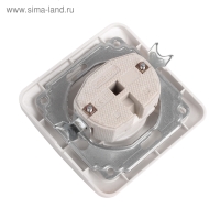 Розетка Smartbuy "Марс", одноместная, 10 А, без заземления, белая Розетка Smartbuy "Марс", одноместная, 10 А, без заземления, белая