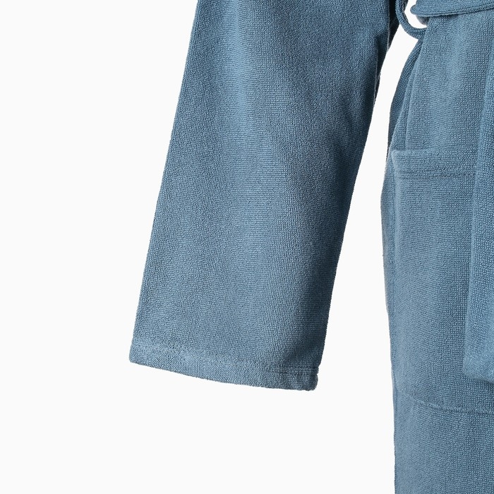 Халат махровый мужской Халат махровый мужской"Глава семьи" размер 52-54, морская волна