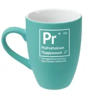Кружка &laquo;Подружакий&raquo; c покрытием софт-тач, бирюзовая