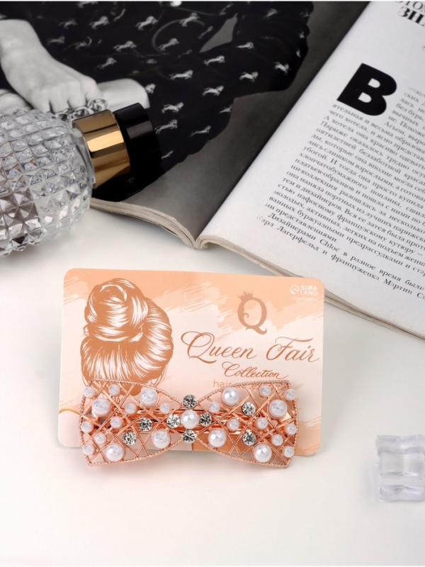 Заколка-автомат для волос &laquo;Милица&raquo;, бант, 8 см