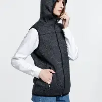 Жилет с капюшоном унисекс Gotland, черный, размер XL