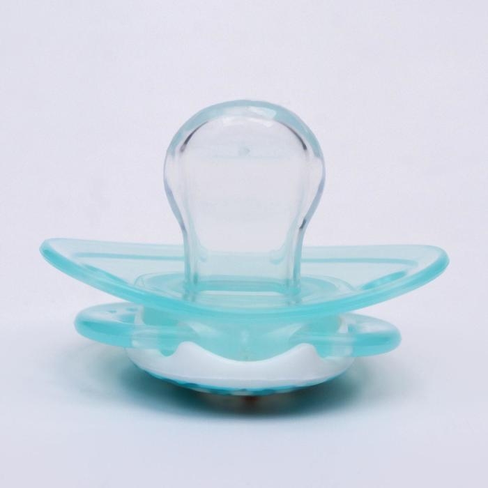 Соска - пустышка силиконовая ортодонтическая &laquo;Пигвинчик&raquo;, от 3 мес., цвет голубой