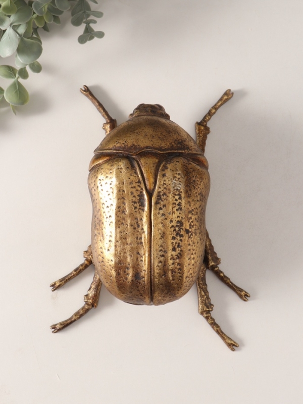 Сувенир полистоун "Жук Золотистая бронзовка" 22,5х17х7,5 см