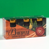 Набор варенья с сосновыми шишками &laquo;23 февраля&raquo;, вкусы: апельсин, брусника, классический, 30 г. x 3 шт.