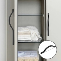 Ручка-скоба CAPPIO RSC040, м/о 256 мм, цвет черный, 4 шт. Ручка-скоба CAPPIO RSC040, м/о 256 мм, цвет черный, 4 шт.