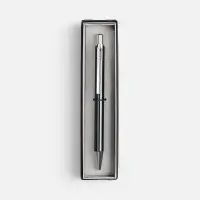 Ручка шариковая Arvent Glossy в футляре, черная