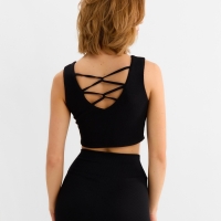 Топ женский MINAKU: Casual Collection цвет чёрный, размер 40