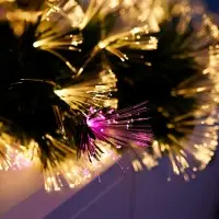 Хвойная гирлянда фиброоптическая &laquo;Вспышки&raquo; 200 см, автопереключение