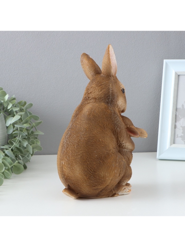 Фигурка "Зайчиха с зайчонком" 15х12х25см