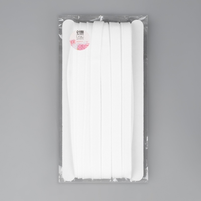 Лента тоннельная, бесшовная, 10 мм, 10 &plusmn; 0,5 м, цвет белый