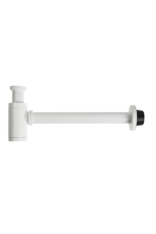 Сифон ZEIN engr, для раковины, бутылочный, цилиндрический, 1 1/4 Сифон ZEIN engr, для раковины, бутылочный, цилиндрический, 1 1/4" х 32 мм, цинк, белый
