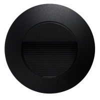 Встраиваемый светильник для лестницы, IP65, 3 Вт, 4000К, 50х50, круг, черный Встраиваемый светильник для лестницы, IP65, 3 Вт, 4000К, 50х50, круг, черный