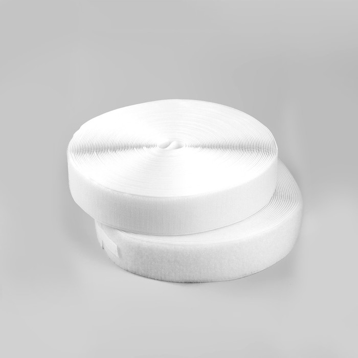 Липучка, 50 мм × 25 ± 1 м, цвет белый Липучка, 50 мм × 25 ± 1 м, цвет белый