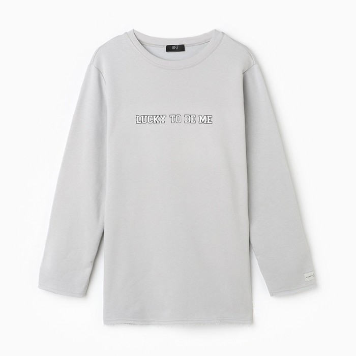Свитшот женский MIST Cozy style, серый, размер 52