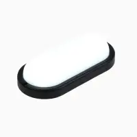 Светильник светодиодный Включай герметичный, 17 Вт, 1445 Лм, IP65, 6500К, овал, черный