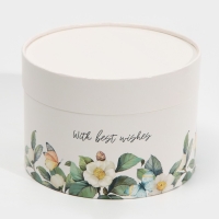 Набор шляпных коробок 3 в 1, упаковка подарочная, &laquo;Цветочный&raquo;, 16 х 10, 14 х 9, 13 х 8,5 см