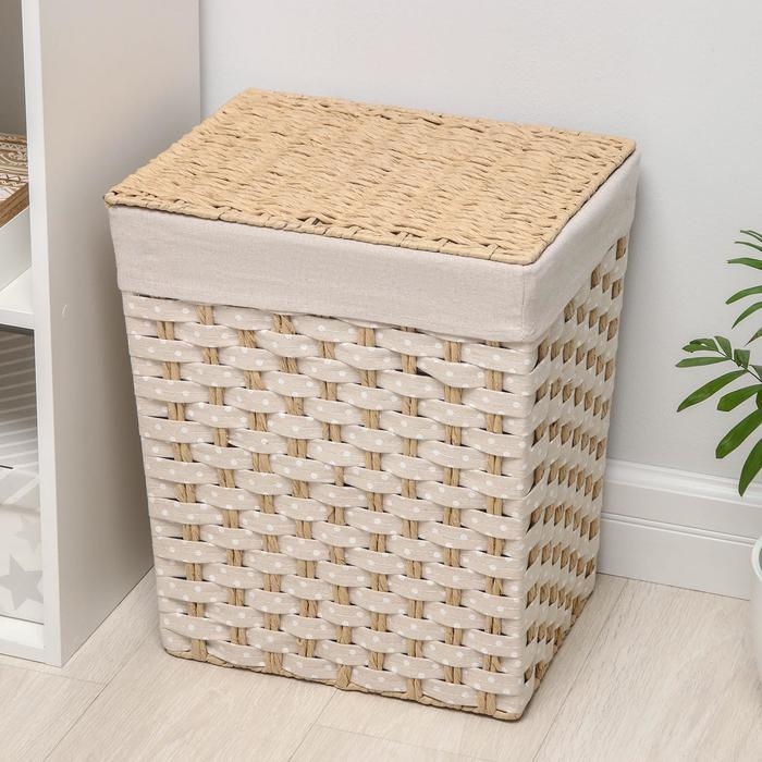 Корзина для хранения плетёная Доляна &laquo;Уют&raquo;, 39&times;30&times;47 см