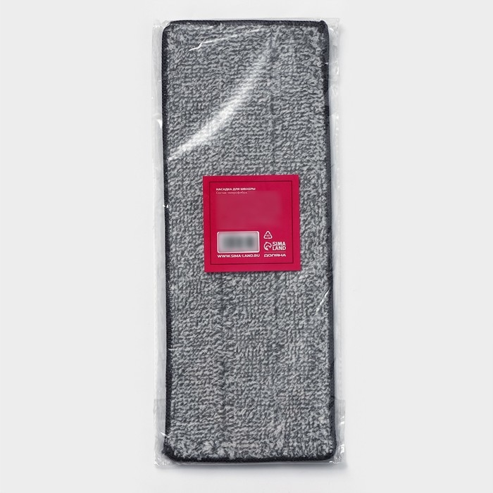 Насадка для швабры на липучке Доляна, микрофибра, 1 карман, 32&times;12 см