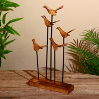 Сувенир "Птички" на подставке, албезия 20х5х35 см Сувенир "Птички" на подставке, албезия 20х5х35 см