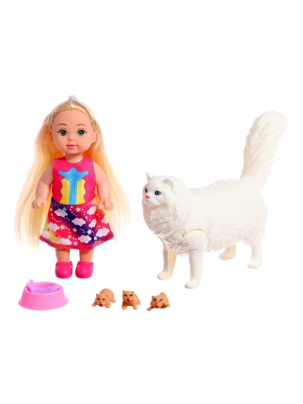 Кукла-малышка "Мама-кошечка", МИКС