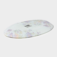 Блюдо сервировочное Доляна &laquo;Букет незабудок&raquo;, 24,5&times;15&times;2 см , стекло, рисунок