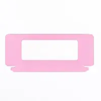 Подарочная коробка под плитку шоколада, с окном, розовая, 17&times;8&times;1.4 см