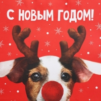 Пакет подарочный новогодний крафтовый &laquo;Олень ты&raquo;, 28 х 32 х 15 см