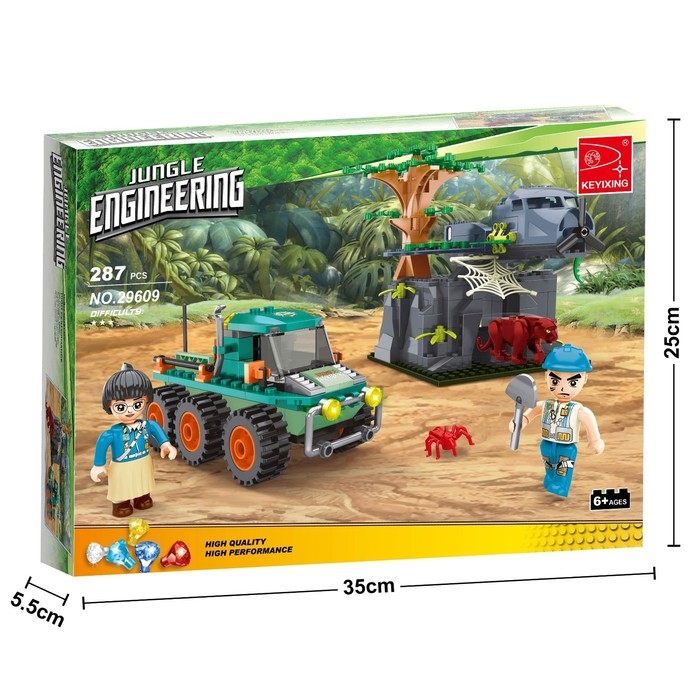 Конструктор &laquo;Джунгли. Пещера под обломками&raquo;, 287 деталей