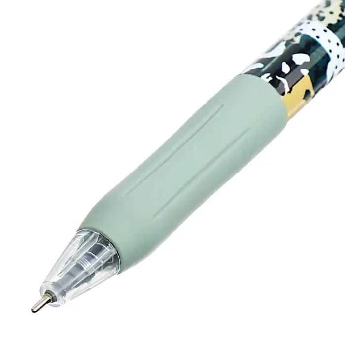 Ручка шариковая автоматическая 0.7 мм, Vinson, синяя масляная, резиновый держатель