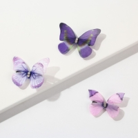 Заколки для волос бабочки «Маленькая радость», 3 шт., 4,5 х 3,5 см Заколки для волос бабочки «Маленькая радость», 3 шт., 4,5 х 3,5 см