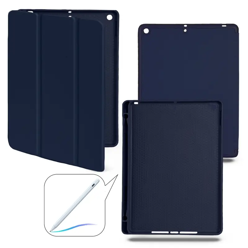 Чехол-книжка iPd 10.2 (2019/2020/2021) Smart case (Pencil) Dark Blue №12