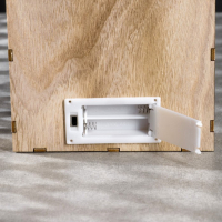 Светодиодная фигура &laquo;Олень и снегирь&raquo; 15 &times; 15 &times; 4 см, дерево, батарейки АААх2 (не в комплекте), свечение тёплое белое