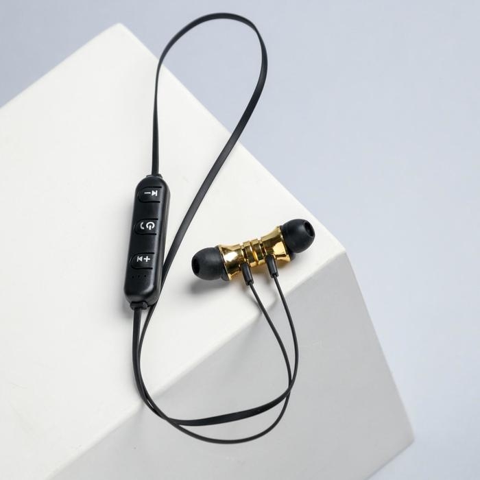 Беспроводные наушники на магните с микрофоном &laquo;Мрамор&raquo;, мод. I13 ,9 х 13,5 см.