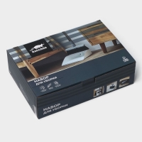 Щётка для пола Raccoon, 2 предмета: совок 27&times;25&times;88 см, щётка 26&times;94 см, цвет белый