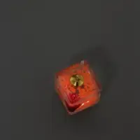 Подвеска для творчества акрил "Цветок в кубе" светится в темноте МИКС 1,6х1,6х1,8 см