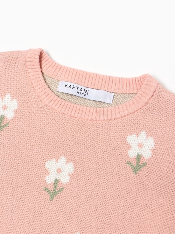 Джемпер детский KAFTAN Flowers р.34 (122-128 см)