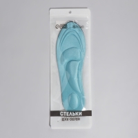 Стельки для обуви, универсальные, амортизирующие, р-р RU до 40 (р-р Пр-ля до 40), 26 см, пара, цвет МИКС