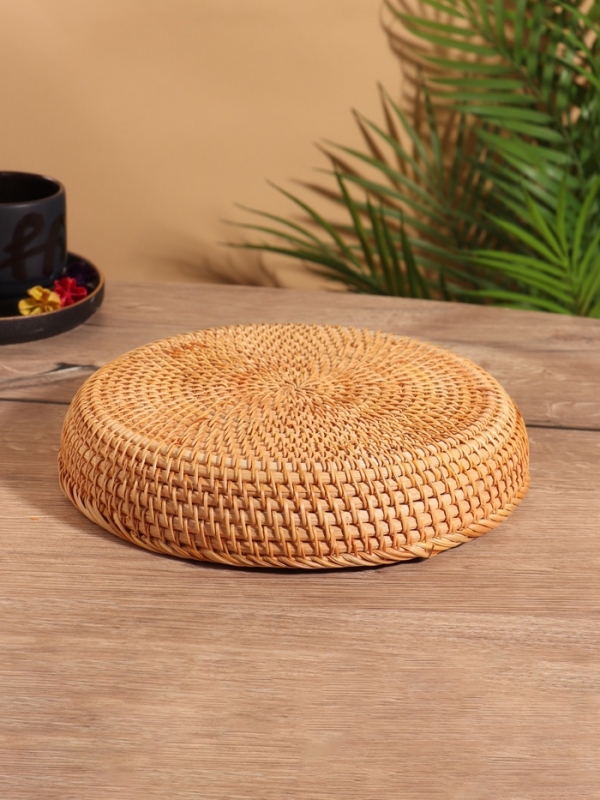 Тарелка плетёная 24х24х5 см, ротанг