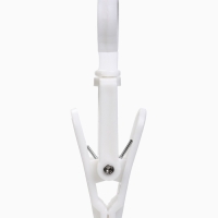 Крючок - вешалка с прищепкой, 50 шт. 10,5&times;3&times;3,5 см, цвет белый