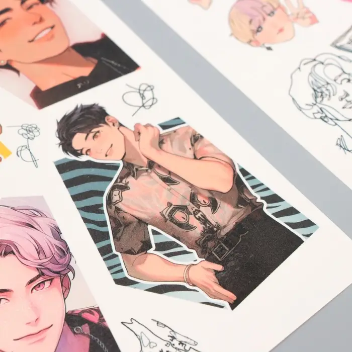 Переводные татуировки детские &laquo;Корейские парни&raquo;, тату &mdash; 2 листа