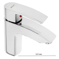 Смеситель для раковины Accoona A9021, однорычажный, силумин, хром Смеситель для раковины Accoona A9021, однорычажный, силумин, хром