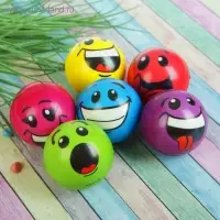 Мяч детский мягкий &laquo;Смайлики&raquo;, 6.3 см, МИКС